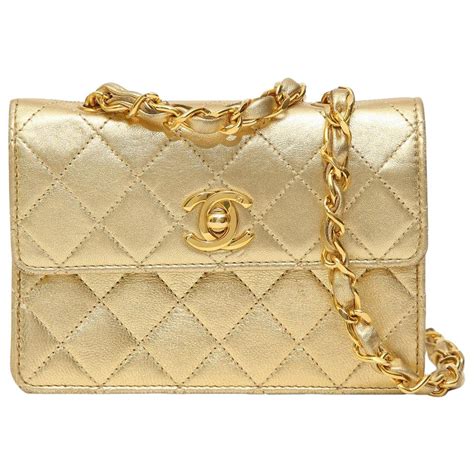 chanel gold vintage laundry bar purse image|Vintage Chanel.